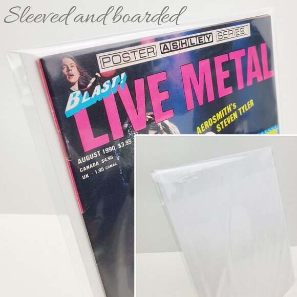 Blast! Live Metal Magazine Ashley Posters Aerosmith Motley Crue KISS Poison 1990 - Picture 4 of 10